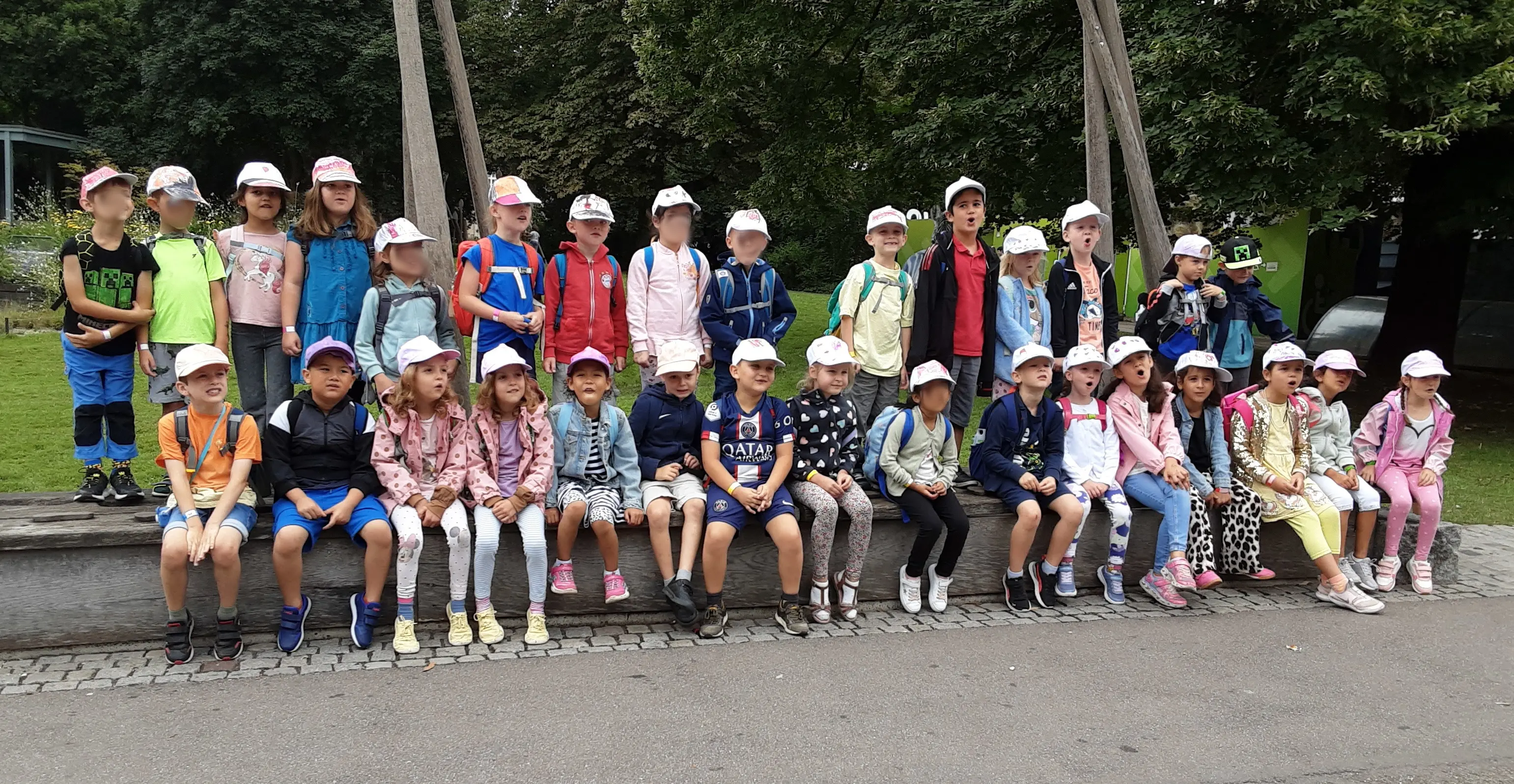 Ausflug der Vorschulkinder in den Stadtgarten Karlsruhe